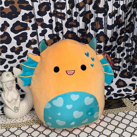 SQUISHMALLOWS JAZWARES ANTJUAN THE SEA MONSTER PLUSH PILLOW TOY 14” - Picture 4 of 5